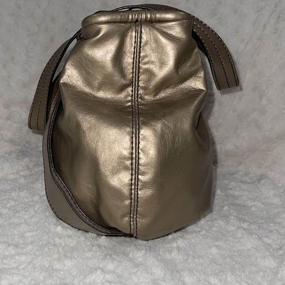 NINE WEST Nine & Co. Gold/Bronze/Metallic Hobo handbag. Like new condition. - Picture 11 of 16